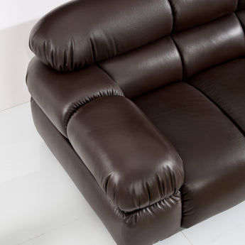 Premium Italian Grade A Genuine Leather Cowhide 5-Seater Sofa
