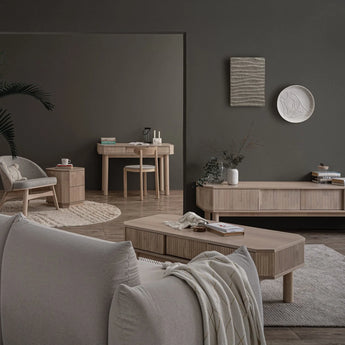 OAK VENEER COFFEE TABLE