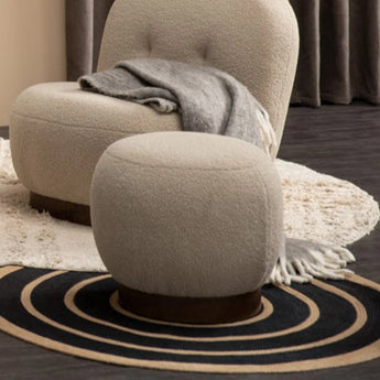 TEDDY FABRIC POUF