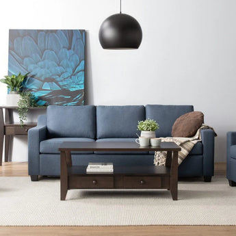 🟢 IN STOCK 1.1M GASTON Dark Chestnut Coffee Table