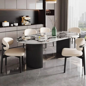 2M Anya Solid Marble Stone Dining Table