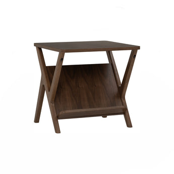 🟢 IN STOCK ASTON Malaysian Oak Solid Wood Cocoa Walnut Side Table