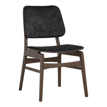 🟢 IN STOCK HEATH Malaysian Solid Oak Wood Velvet Upholstery Dining Chair