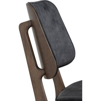 🟢 IN STOCK HEATH Malaysian Solid Oak Wood Velvet Upholstery Dining Chair