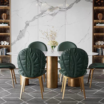 SAFARI Leather Dining Chair – Green