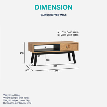 🟢 IN STOCK ASH VENEER COFFEE TABLE