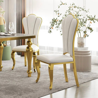 Ariel Modern Italian Luxury Leather Dining Chair