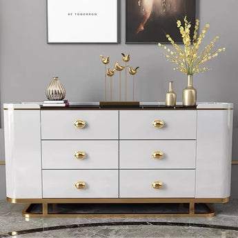 Opulence Marble Sideboard - White
