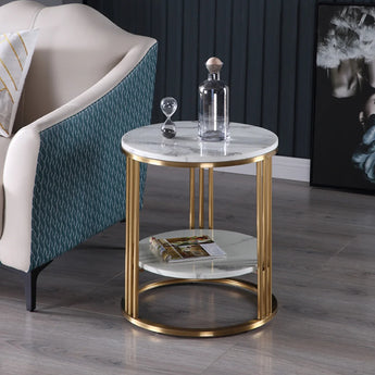 Modern Marble Top Side Table