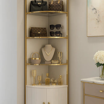 Odessa Elegant Corner Display Cabinet - White