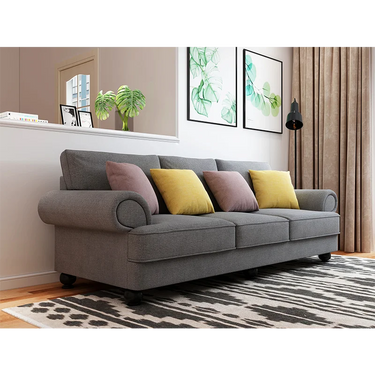 Cozy 3 Seater Sofa | Dark Grey Sofa Australia 2