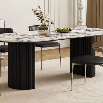 1.8M Anya Solid Marble Stone Dining Table