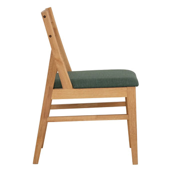 🟢 IN STOCK BLANE Natural Solid Malaysian Oak Linen Cushion Dining Chair