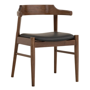 🟢 IN STOCK-Boden Solid Malaysian Oak Dining Chair – Fully Assembled, Cocoa Frame & Espresso Seat (In Stock Australia)