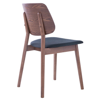 MERCY Cocoa Solid Malaysian Oak Wood Dining Chair