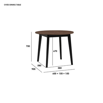 🟢 IN STOCK OVED Anti-Scratch Extendable Dining Table