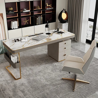 1.8M Manhattan Solid Marble Stone Working Desk