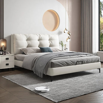 Aurora Velvet Suede Queen Bedframe