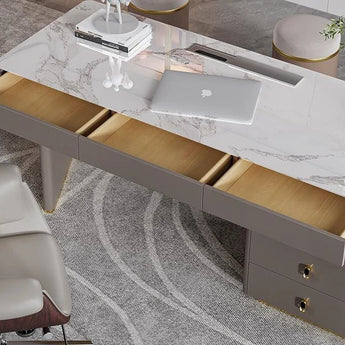 1.8M Tampa Marble Office Desk