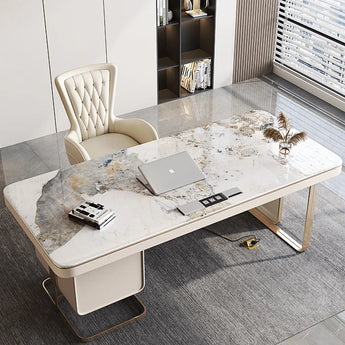 1.8M Sydney Marble Office Desk