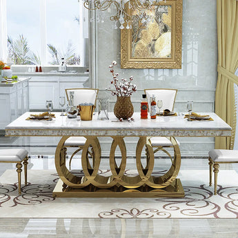 2M Circula Solid Marble Dining Table
