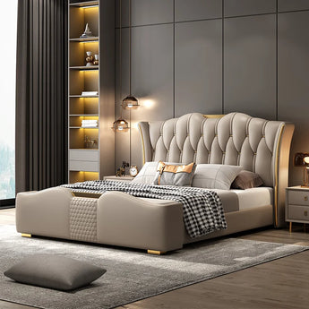 Majestic King Size 3 Piece Bedroom Suite Set - Taupe