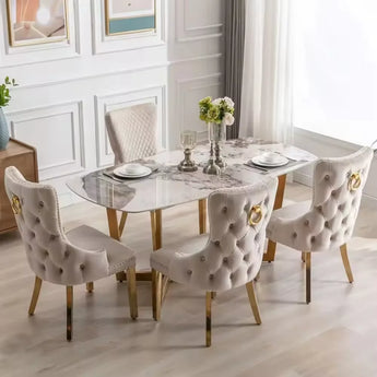Legacy Velvet Suede Upholstery Dining Chair