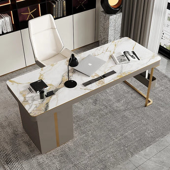 1.8M Manhattan Solid Marble Stone Working Desk