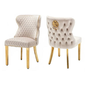 Legacy Velvet Suede Upholstery Dining Chair