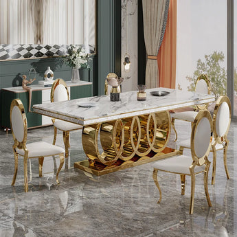 2M Circula Solid Marble Dining Table