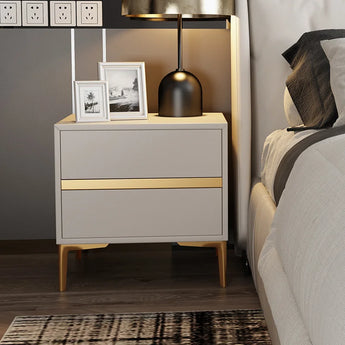 Royale Leather Nightstand Side Table