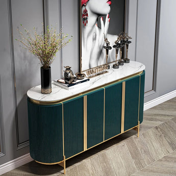 1.5M Elegance Marble Top Sideboard - Emerald