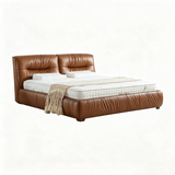HONOR Luxury Italian Grade A Cowhide Genuine Leather Gas Lift Bed | King & Queen Bed Frame-5