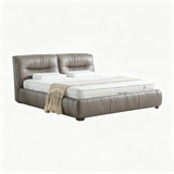 HONOR Luxury Italian Grade A Cowhide Genuine Leather Gas Lift Bed | King & Queen Bed Frame-8