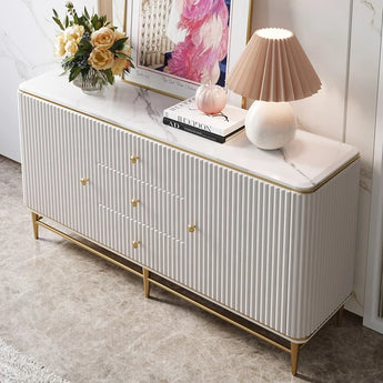 1.5M Killian Luxury Solid Wood Marble Top Sideboard