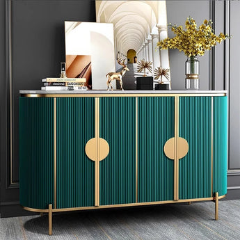 1.5M Verti Marble Top Sideboard - Emerald