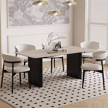 ANYA Velvet Dining Chair – Black