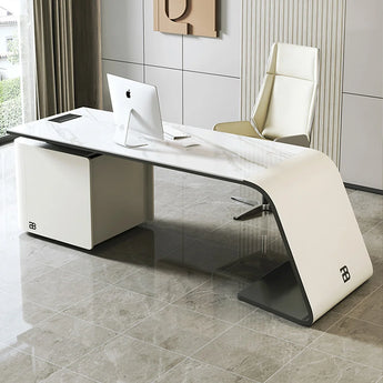 1.8M Brooklyn Marble Office Desk