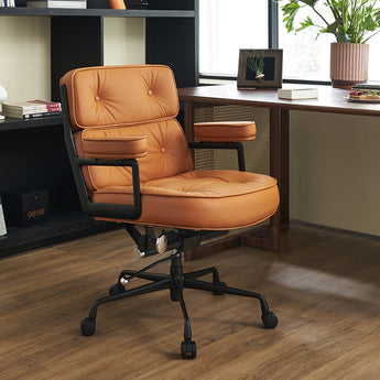 Journalist Modern Luxury Leather Upholstery Executive Office Working Chair