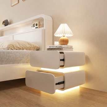 Heaven Smart White LED Side Table 2