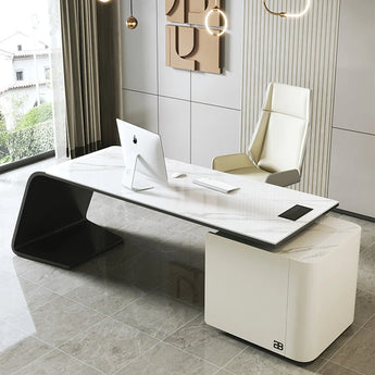 1.8M Brooklyn Marble Office Desk