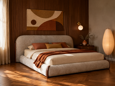 Holden Gas Lift Bed King & Queen | Upholstered Platform Bed Sydney