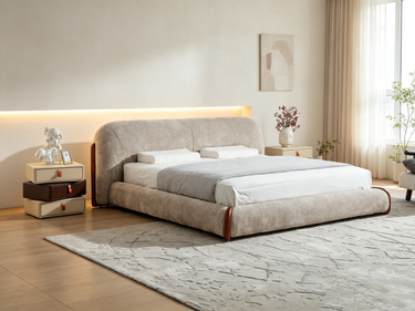 Holden Gas Lift Bed King & Queen | Upholstered Platform Bed Sydney