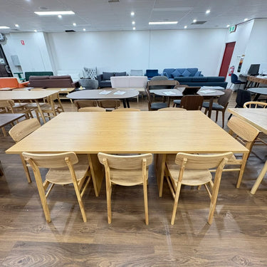 🟢 IN STOCK HOKKAIDO 8 Seater Dining Table with Chairs