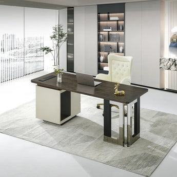 Manjaro Solid Wood Executive Office Desk