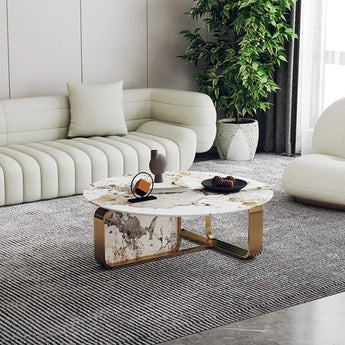 Dyne Solid Marble Stone Coffee Table