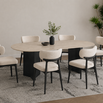 NARA Solid Wood Velvet Dining Chair