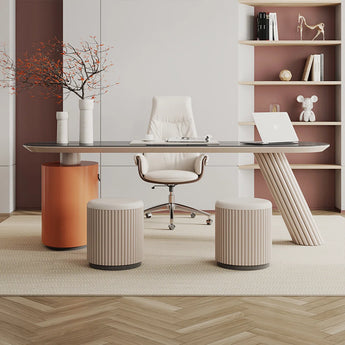 Oakleigh Marble Top Solid Wood Executive Office Desk