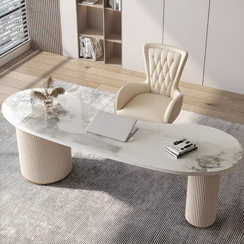 Paris Marble Top Modern Luxury Executive Office Working Study Desk