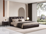 RUSSO Leather Gas Lift Bed | King and Queen Size Beds